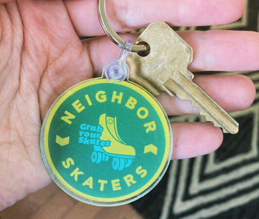 Skating Keychain